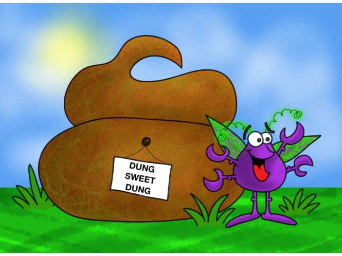 doug dung beetle's cousin dweller beetle